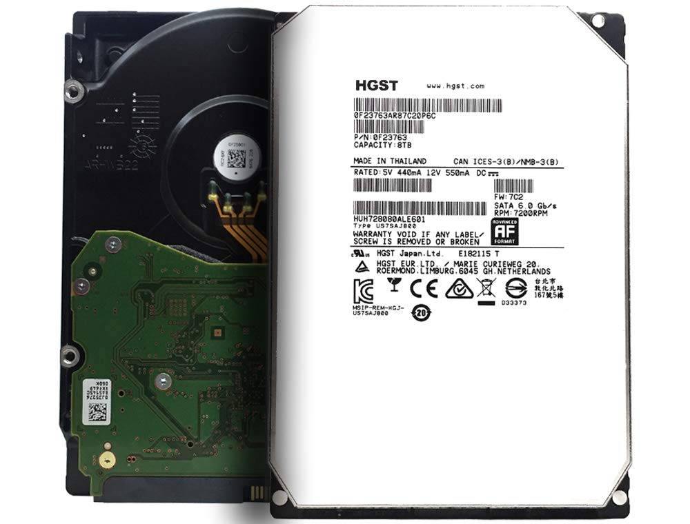 Amazon | HGST Ultrastar He8 ヘリウム (HUH728080ALE601) 8TB 7,200