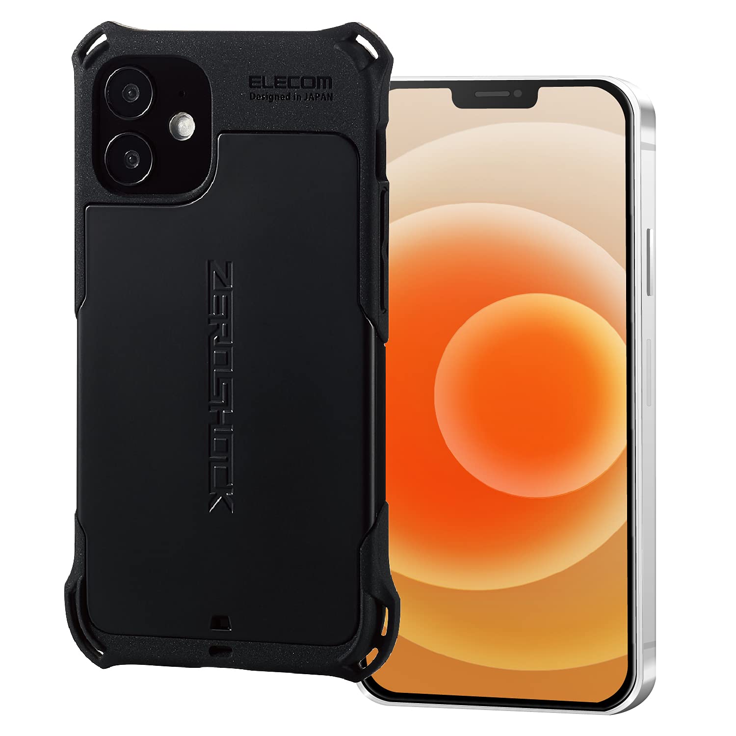 Amazon.co.jp: エレコム iPhone 12 mini ハイブリッドケース ZEROSHOCK
