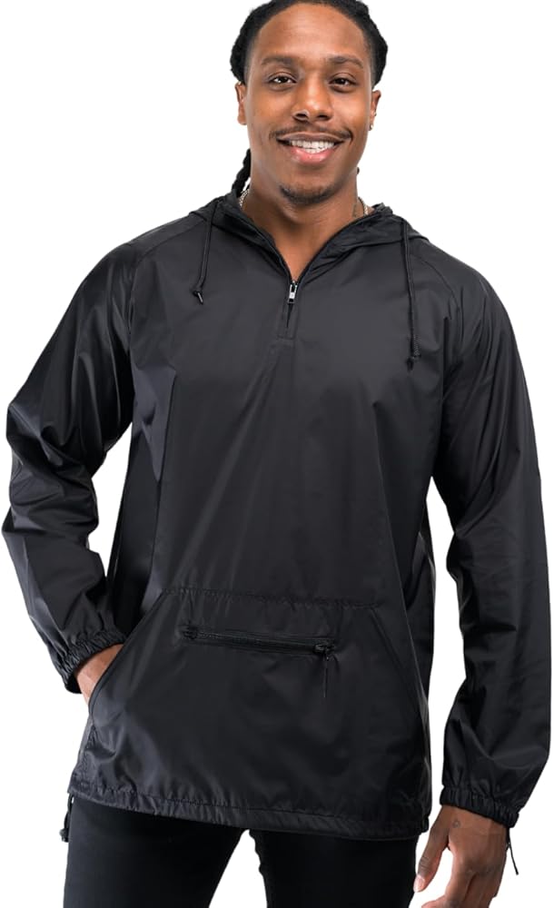 Cottonhood Packable Windbreaker, Lightweight Waterproof Pullover