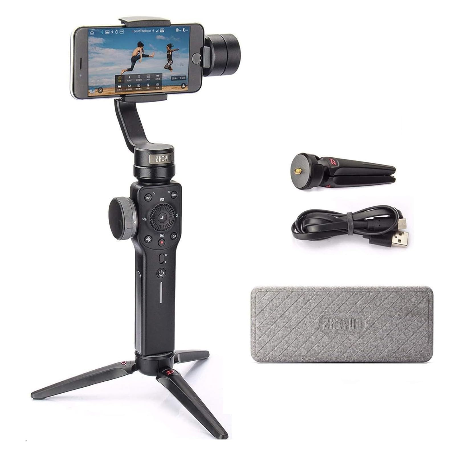 Amazon.com: Zhiyun Smooth 4 Gimbal Stabilizer for Smartphone