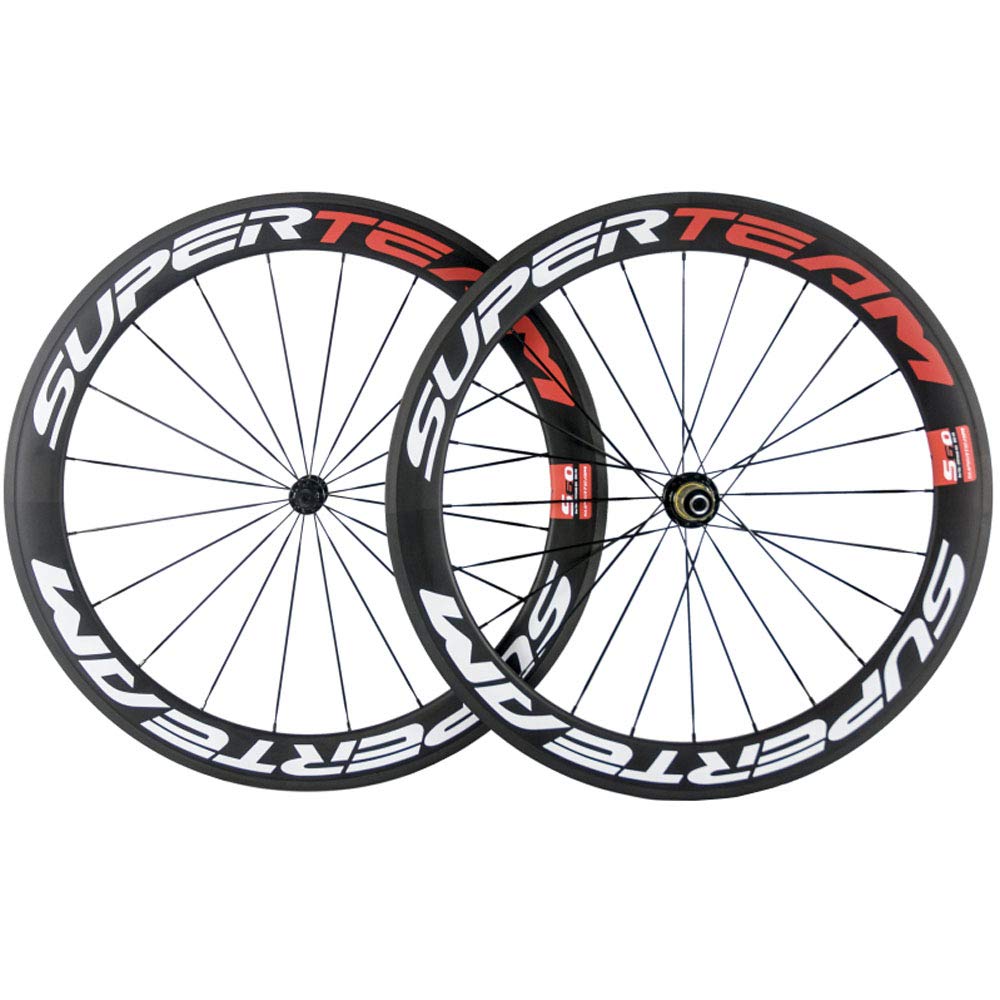 Amazon | Superteam カーボンクリンチャー 700c 60mm ロードバイク