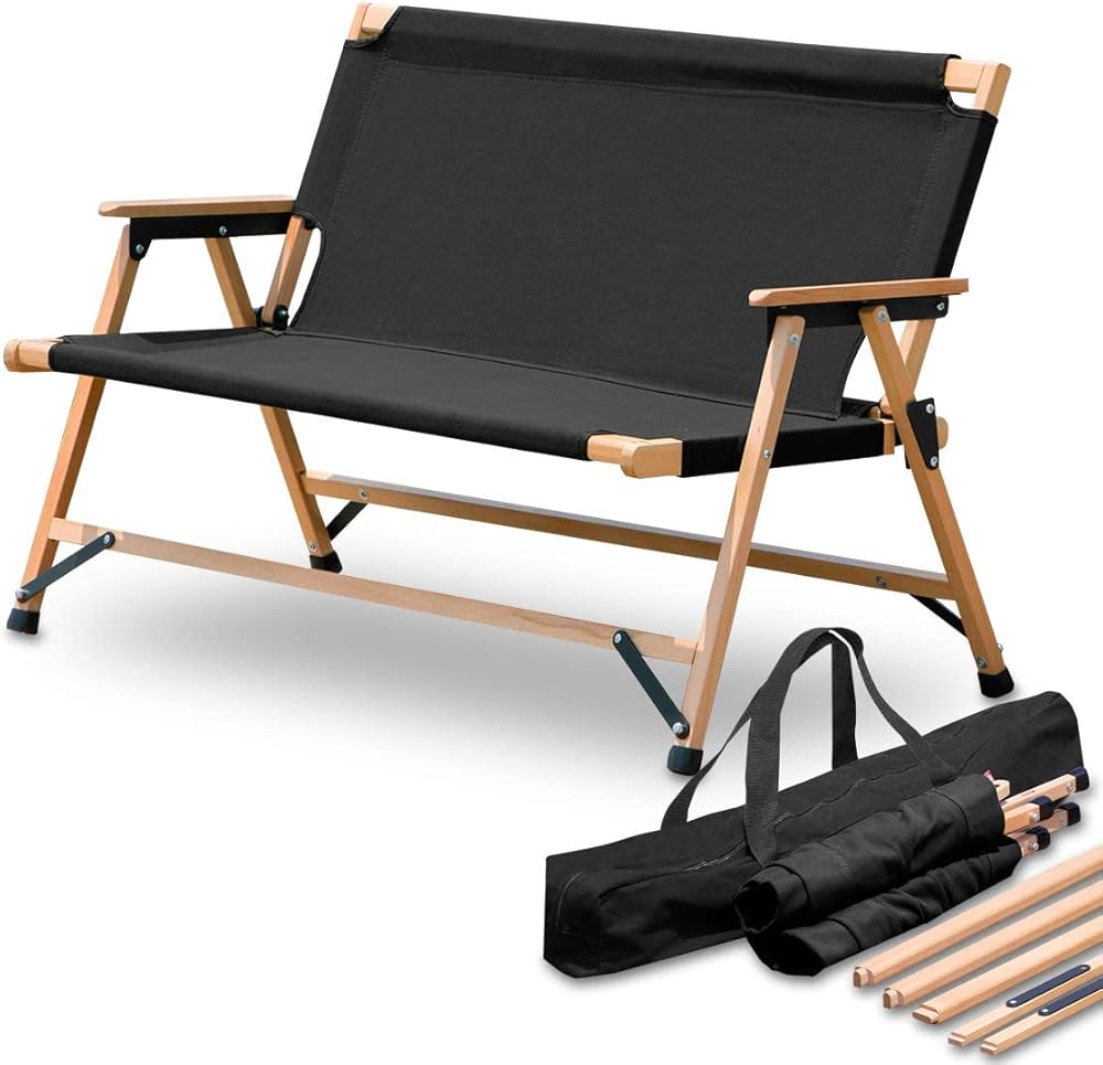 Amazon.co.jp: FIELDOOR 折りたたみベンチ クラシックベンチ キャンプ