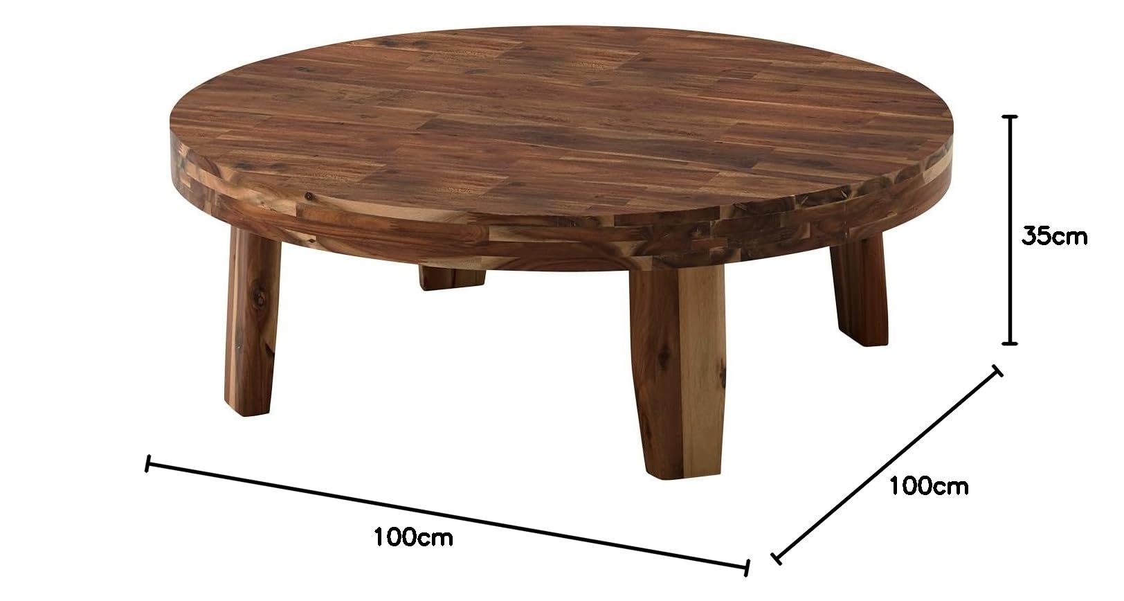 Amazon.co.jp: 円卓 ローテーブル ちゃぶ台 センターテーブル リビング