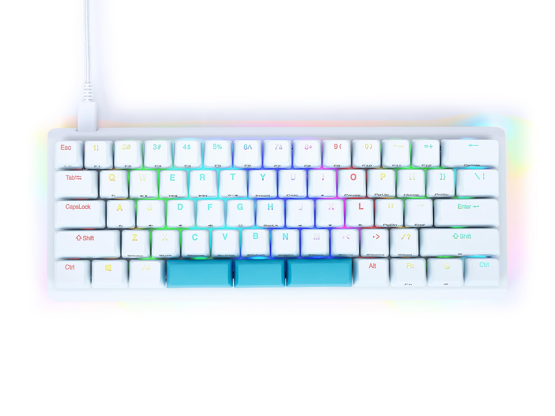 Amazon.com: KINESIS Gaming TKO White Mechanical Keyboard | Tactile