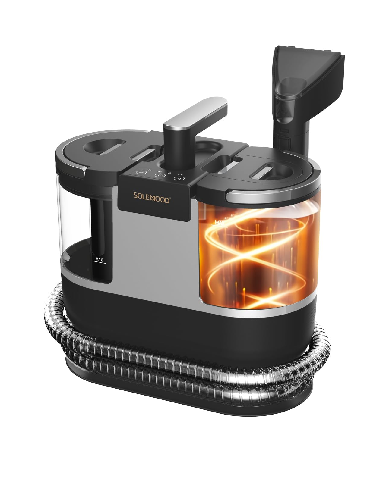 Amazon | 【100℃高温蒸気×16000Pa超強吸引力】SOLEMOOD カーペット