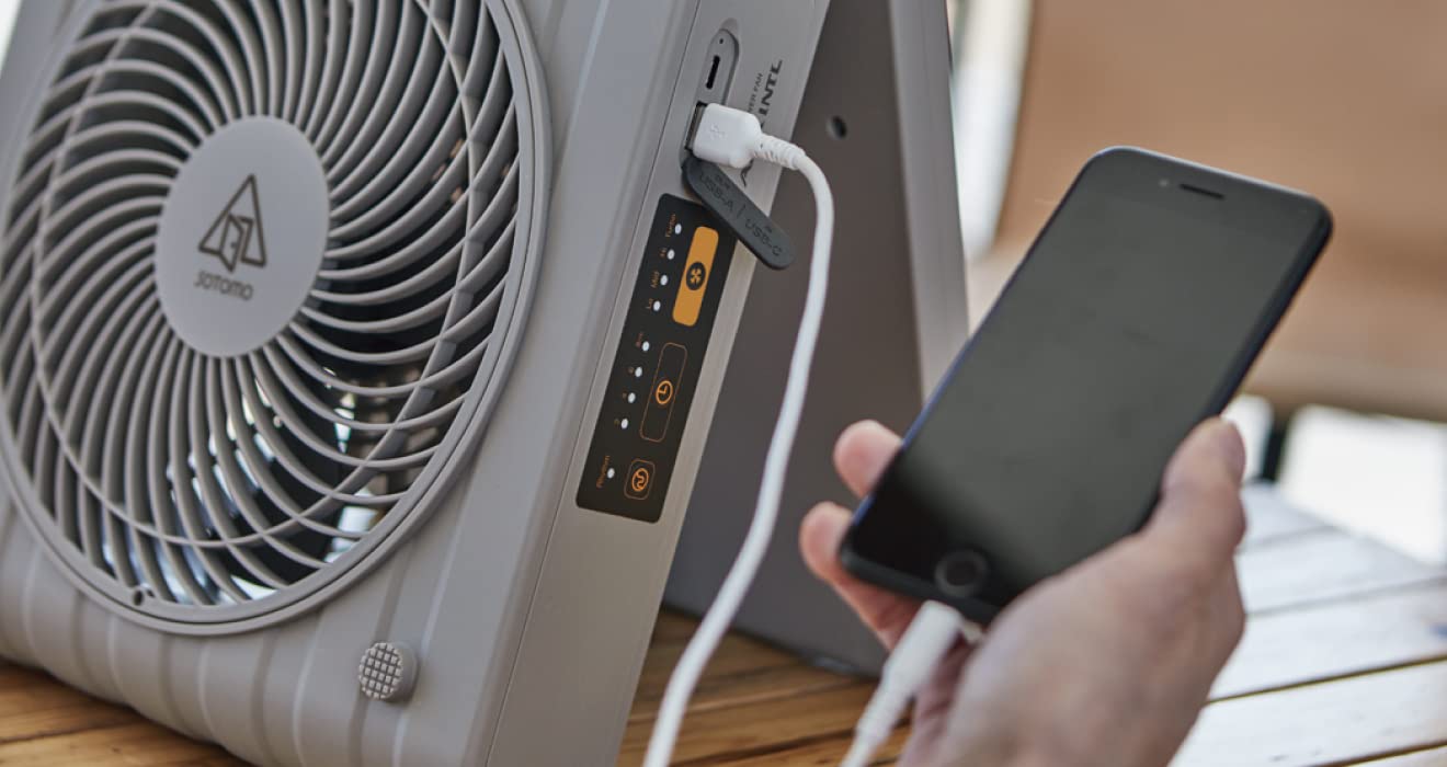 Amazon | APF-560 ソーラーパワーファン SOTOMO グレイッシュ | SOTOMO