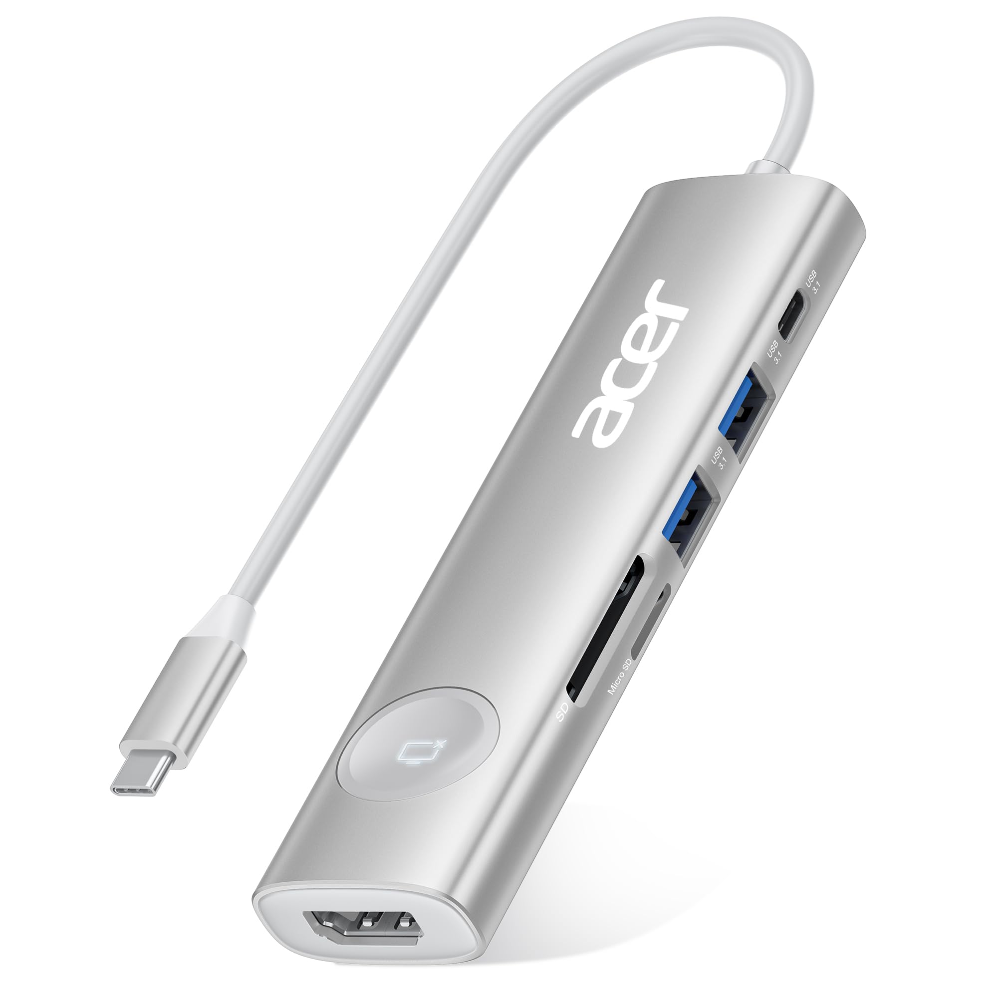 Amazon | Acer USB C ハブ 7-in-1 4K 60Hz HDMIポート USB ハブ Type-C