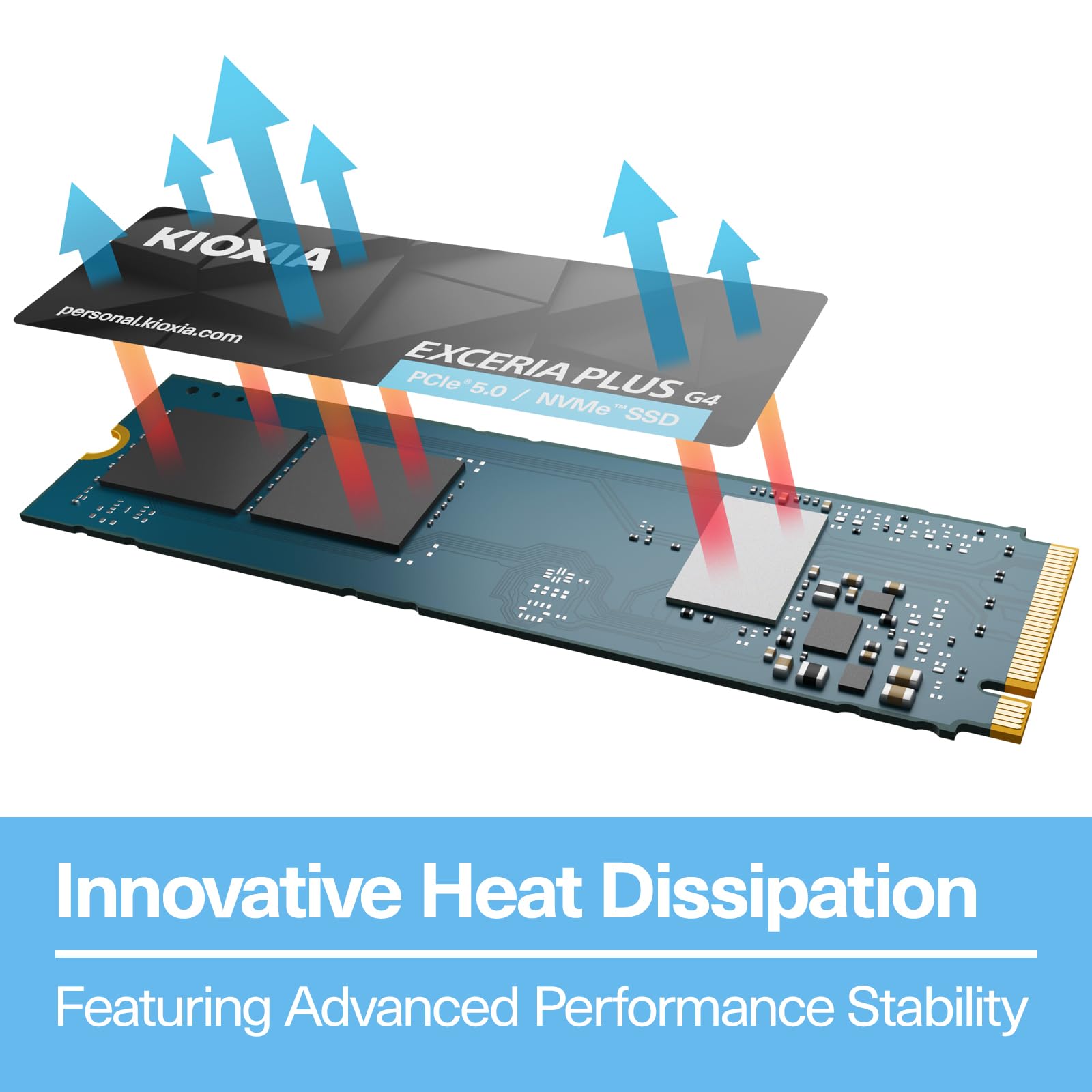 Amazon.com: Kioxia Exceria Plus G4 NVMe M.2 2280 2TB PCIe 5.0 Gen5
