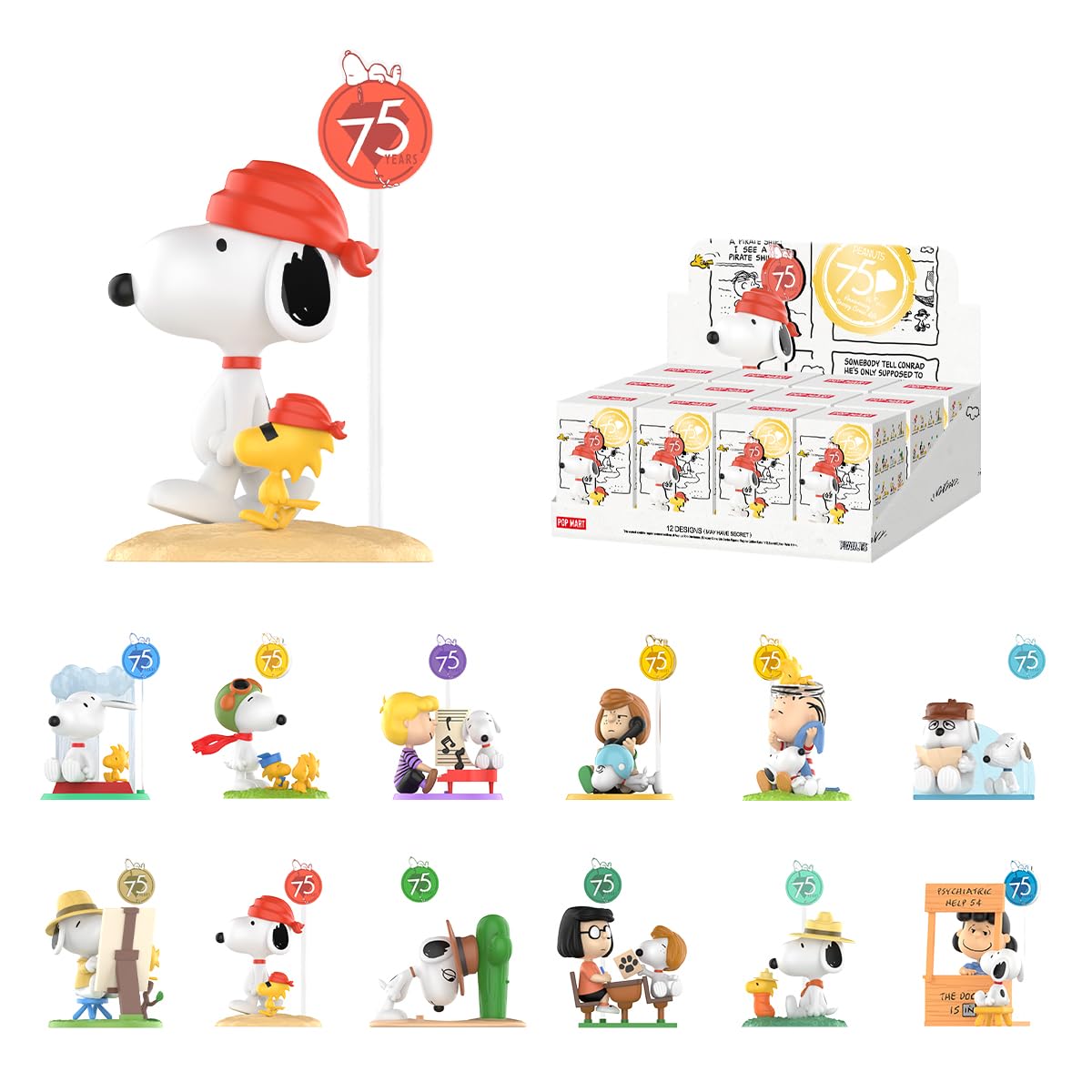 Amazon | POP MART Peanuts 75th Anniversary スヌーピー コミック