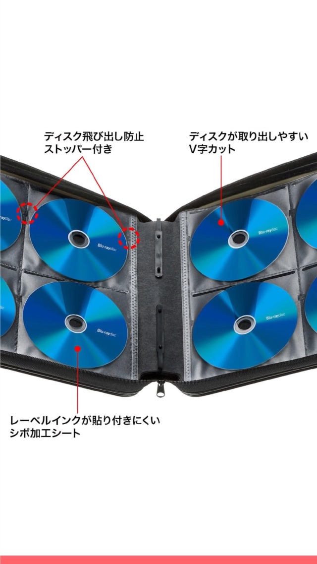 Amazon.co.jp: サンワサプライ メディアケース Blu-ray対応 セミハード