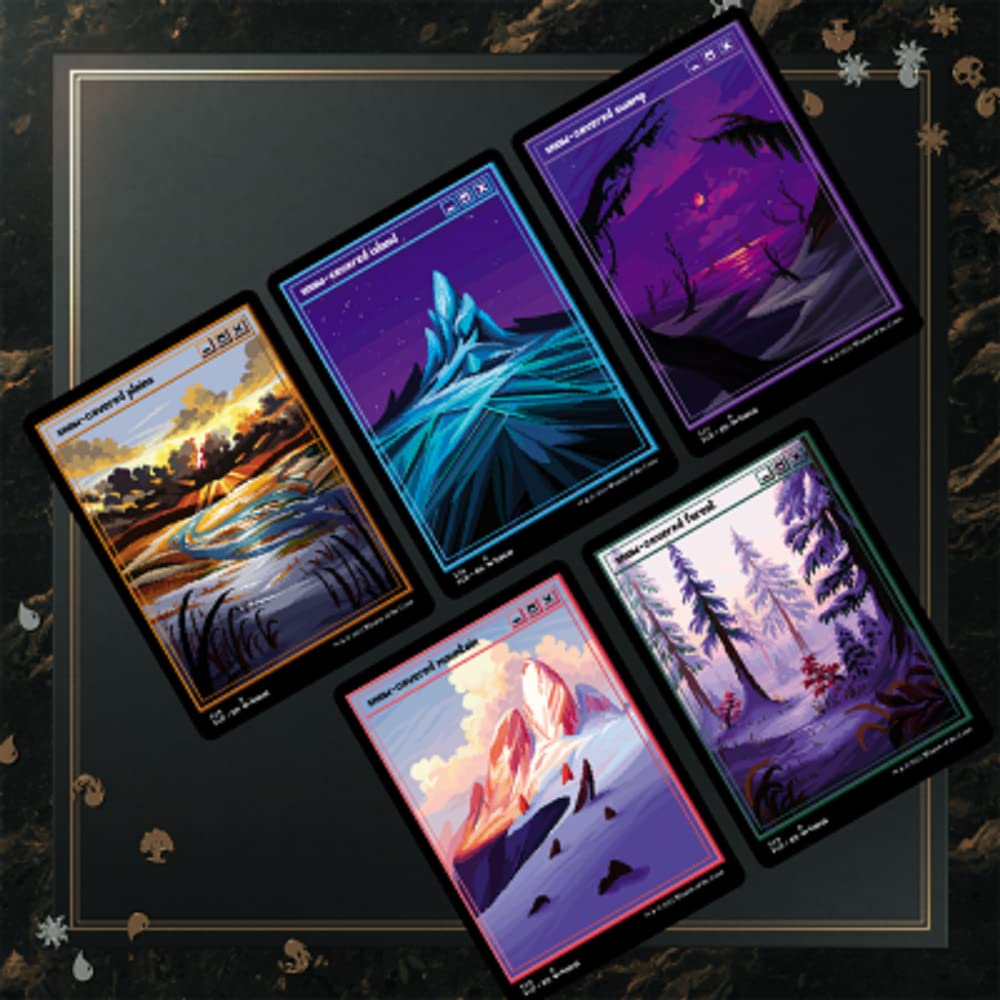 Amazon.com: Magic: the Gathering Secret Lair - Pixel Snow Lands