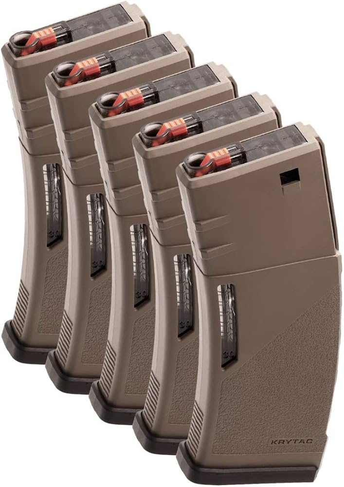 Amazon | [KRYTAC][M4 ポリマーマガジン][150連][FDE][5本入り