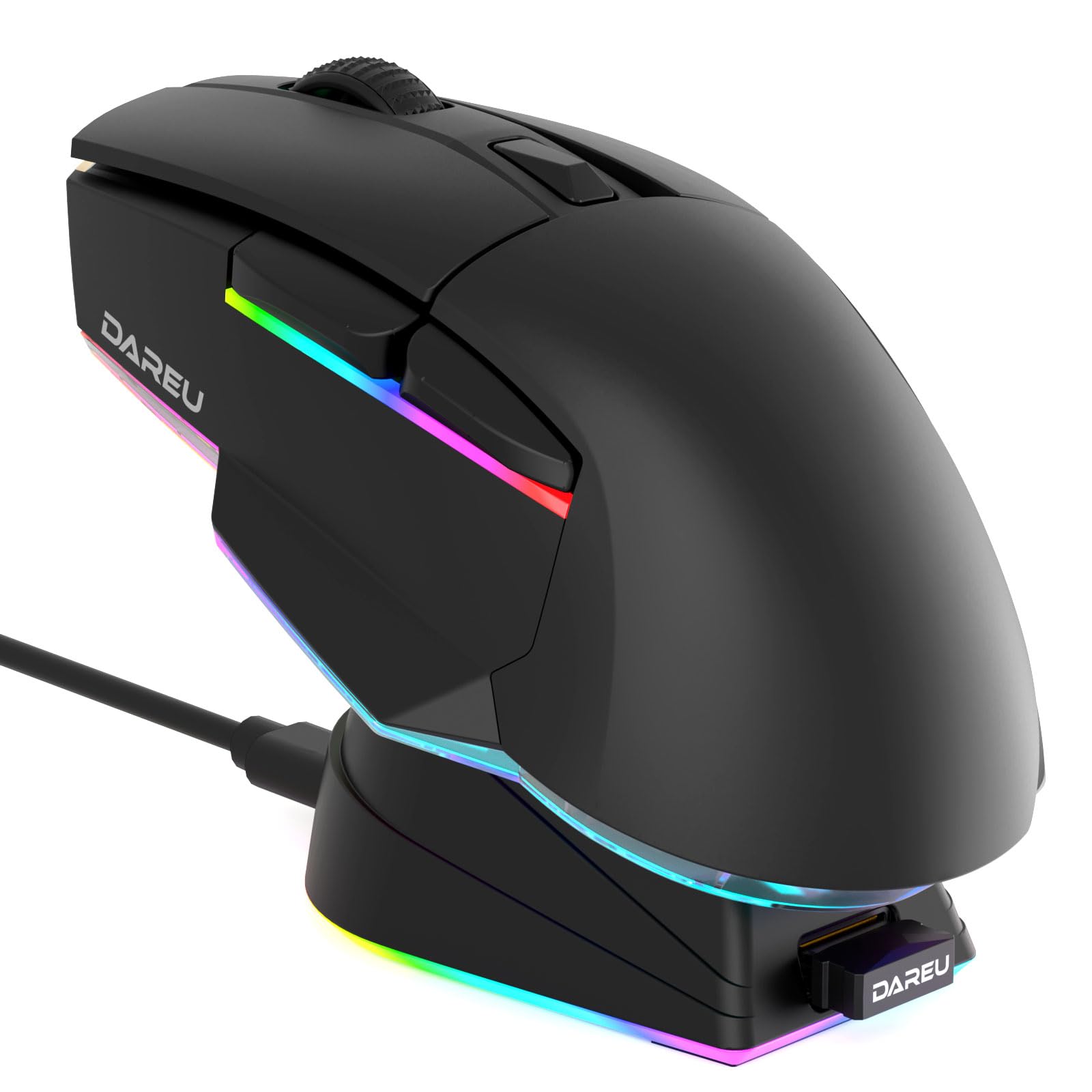 Amazon | DAREU ゲーミングマウス ワイヤレス A955 RGB 無線2.4G