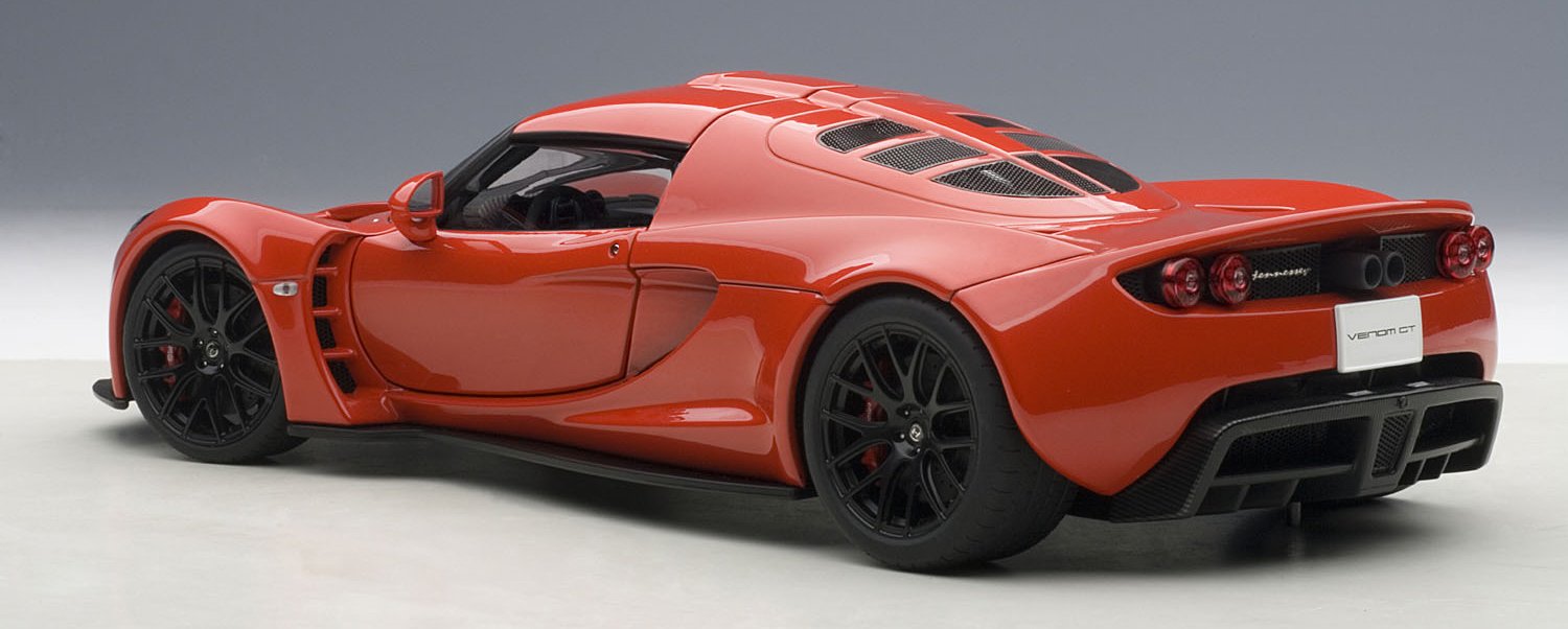 Amazon | AUTOart 1/18 ヘネシー ヴェノム GT スパイダー (レッド