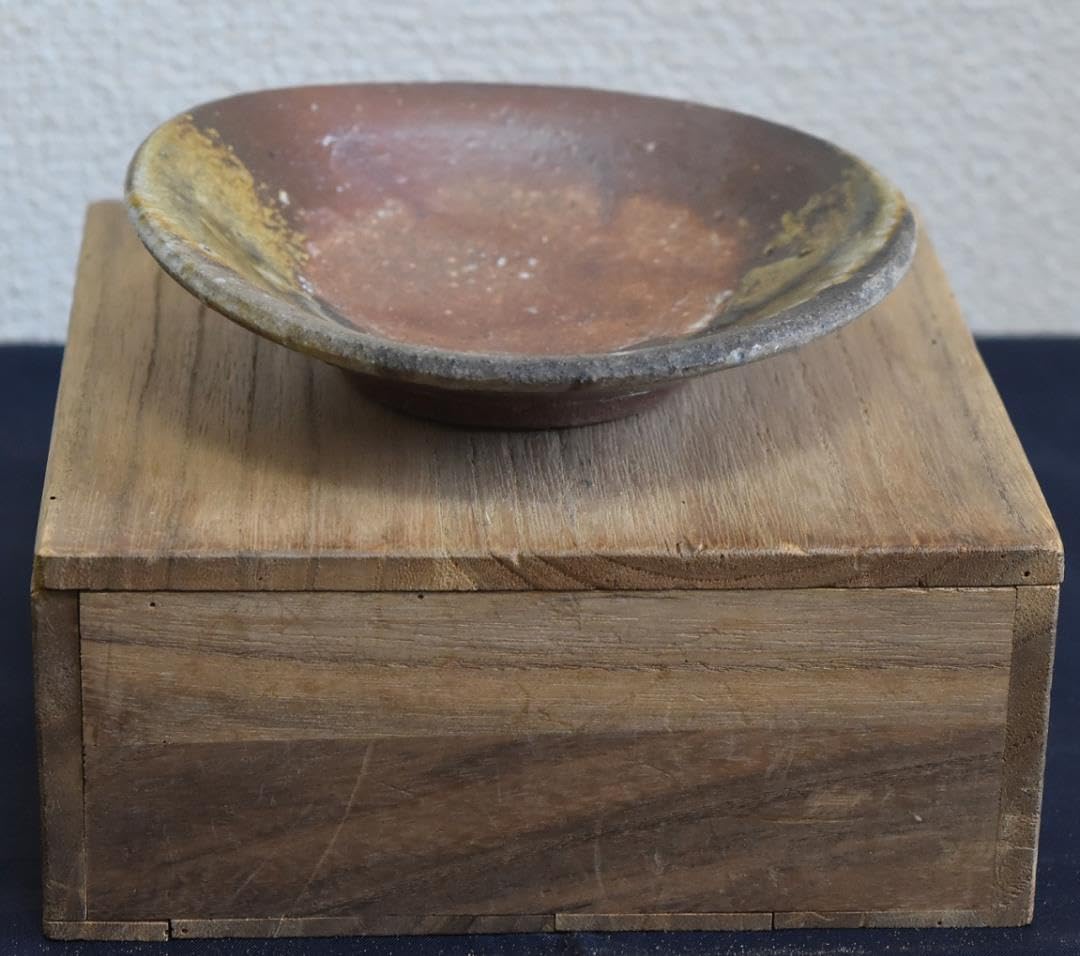 美の巨匠・北大路魯山人在刻銘合箱備前焼・端皿・平向付