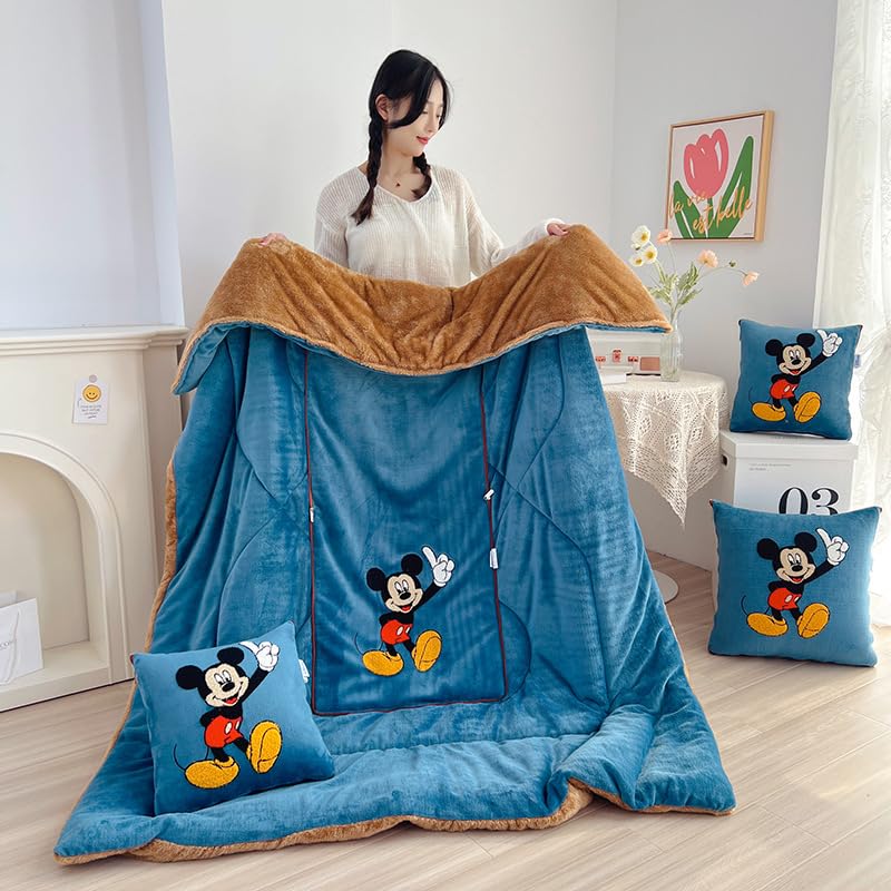 Amazon｜抱き枕 クッション ブランケットになる枕 2WAY 収納便利 昼寝