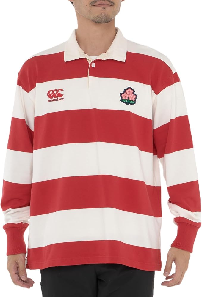 Amazon.co.jp: [カンタベリー] ラガーシャツ JAPAN L/S 4INCH STRIPE