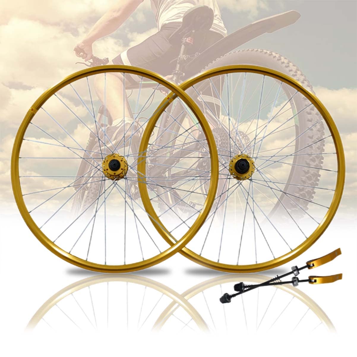 Amazon.co.jp: 26インチMTBホイールセットディスクブレーキ自転車