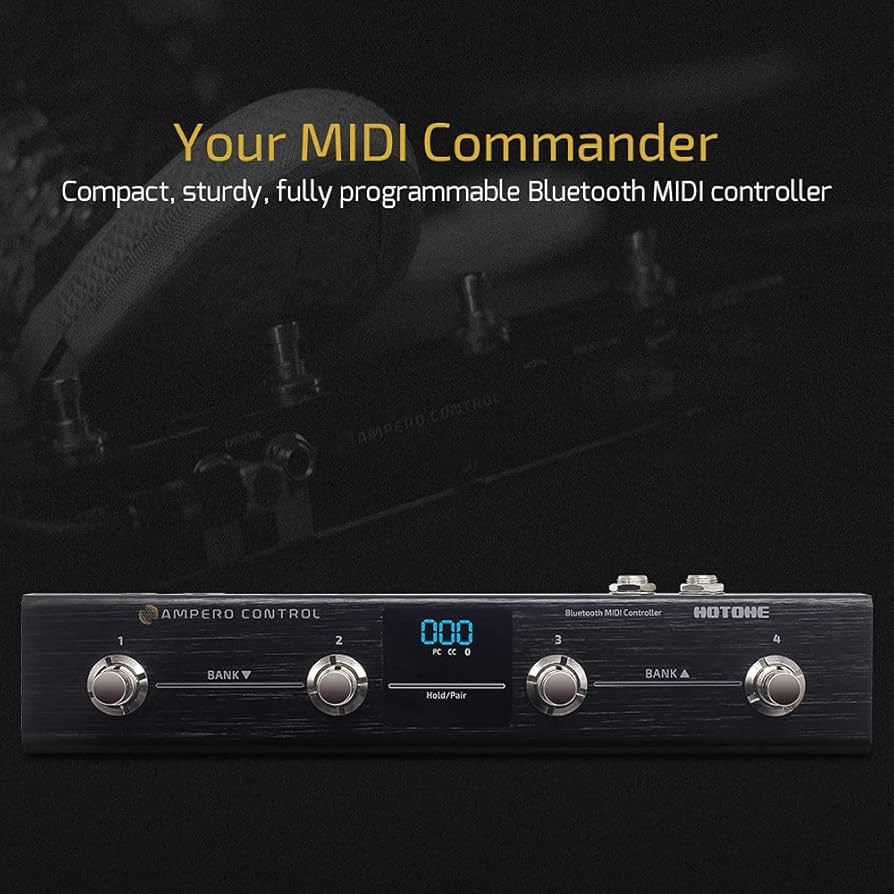 Amazon.com: HOTONE MIDI Foot Controller Pedal Bluetooth Ampero
