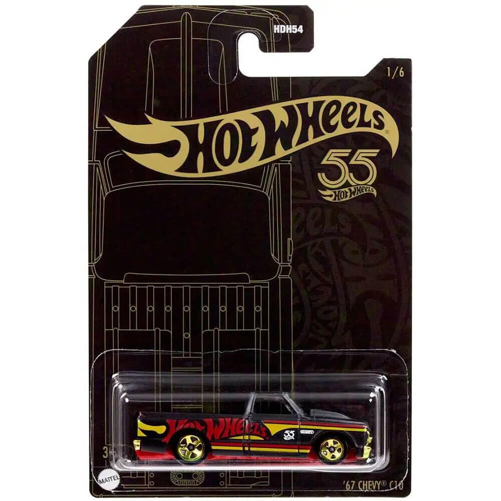 Amazon.com: Hot Wheels '67 Chevy C10, Pearl and Chrome 1/6 : Toys