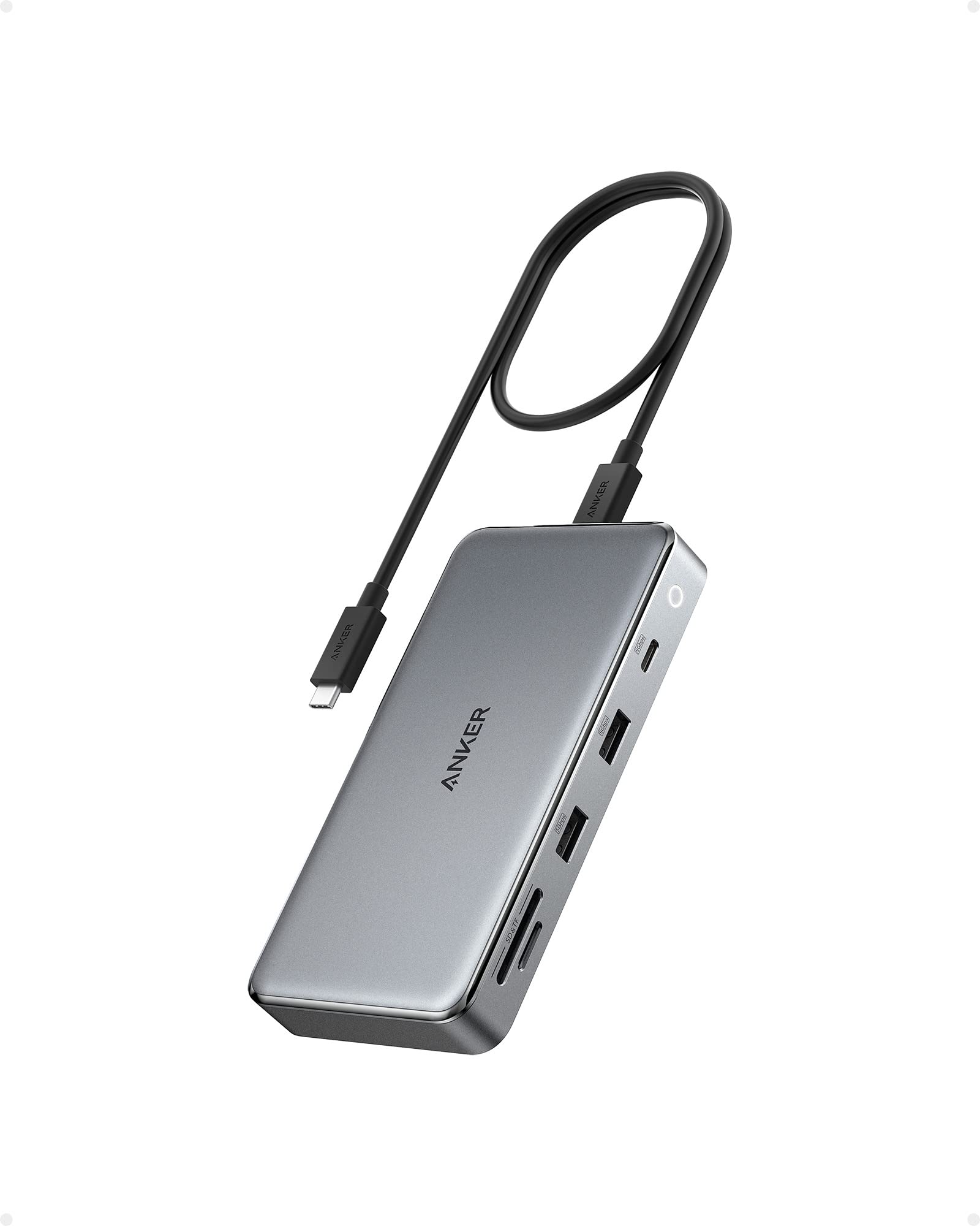 Anker 563 USB-C Hub (10-in-1, Dual 4K HDMI, for MacBook), Docking