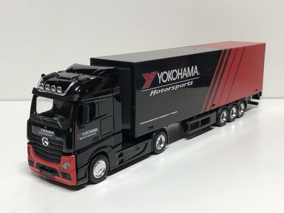 Amazon | burago 1/43 Benz Actros トレーラー YOKOHAMA ブラーゴ