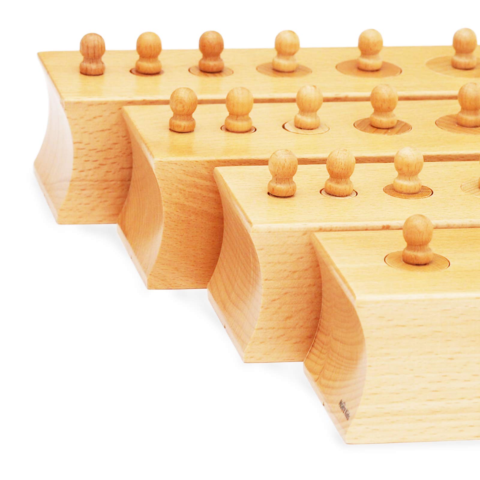 Amazon | 【MONTE Kids】モンテッソーリ教具 - シリンダー 円柱さし 大