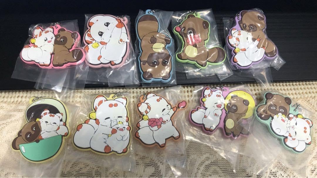 Amazon.co.jp: 二尾の小狐 てnこ ぽnきち ぬいぐるみ ラバー