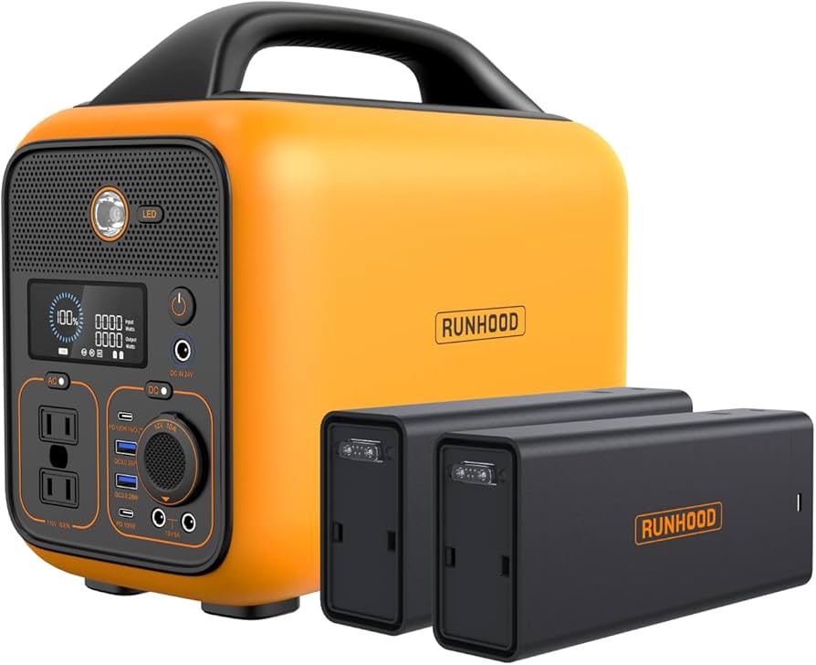 Amazon.co.jp: RUNHOOD バッテリー交換式 ポータブル電源 RALLYE600
