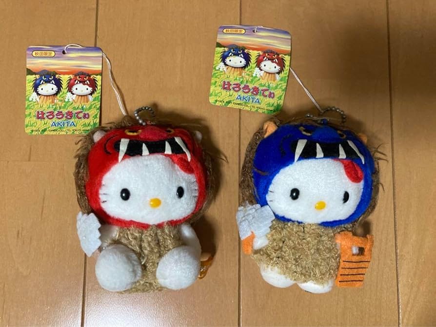 Amazon.co.jp: ご当地キティ秋田限定なまはげ ぬいぐるみキーホルダー