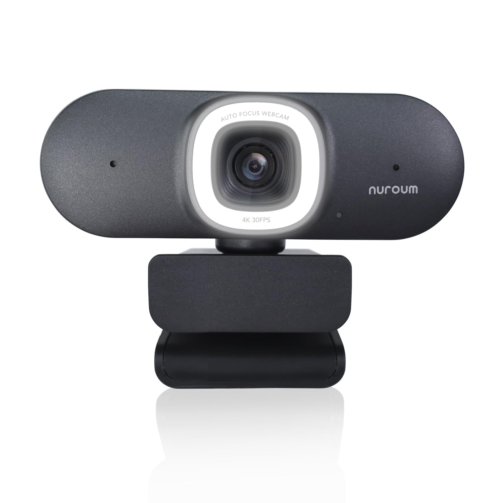 Amazon.com: NUROUM 4K Webcam with Light for PC, Adjustable FOV