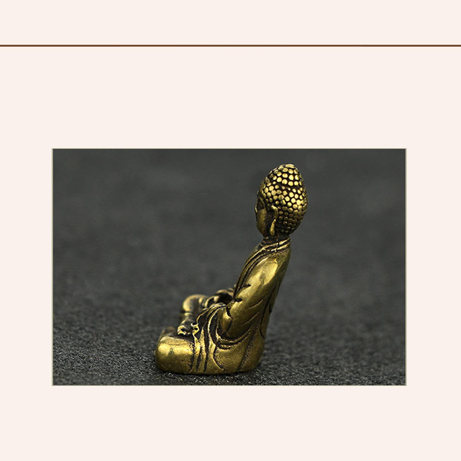 Amazon｜精緻純銅仏像置物小トランペット家住宅釈迦自動車黄銅置物如来