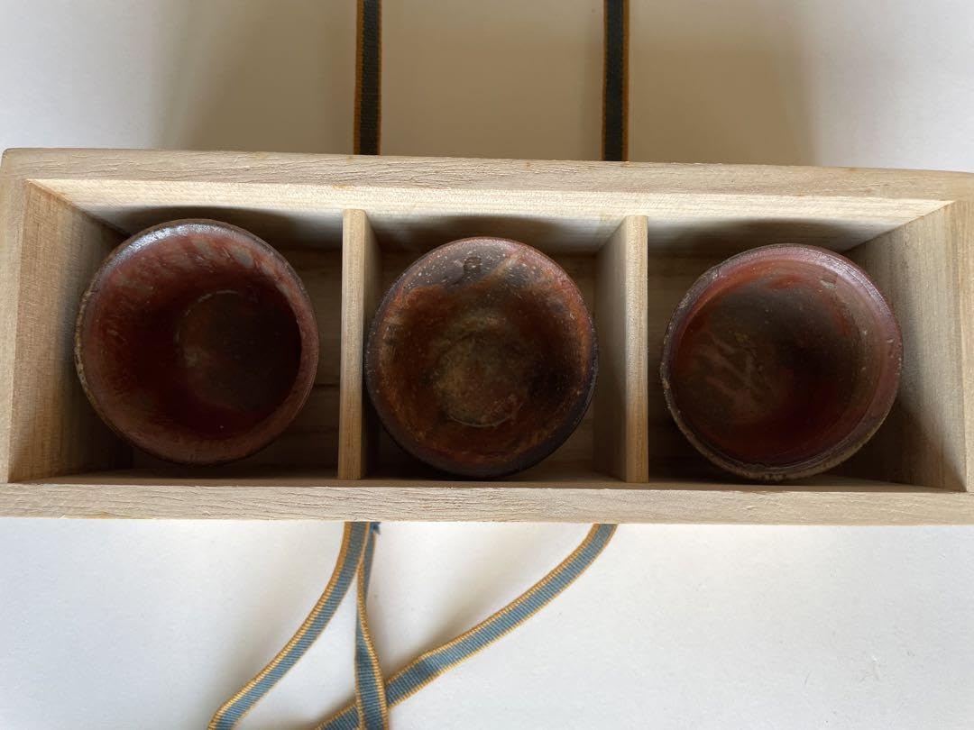 Amazon.co.jp: 備前焼 3個セット ぐい呑み 盃 酒器 徳利 食器 器