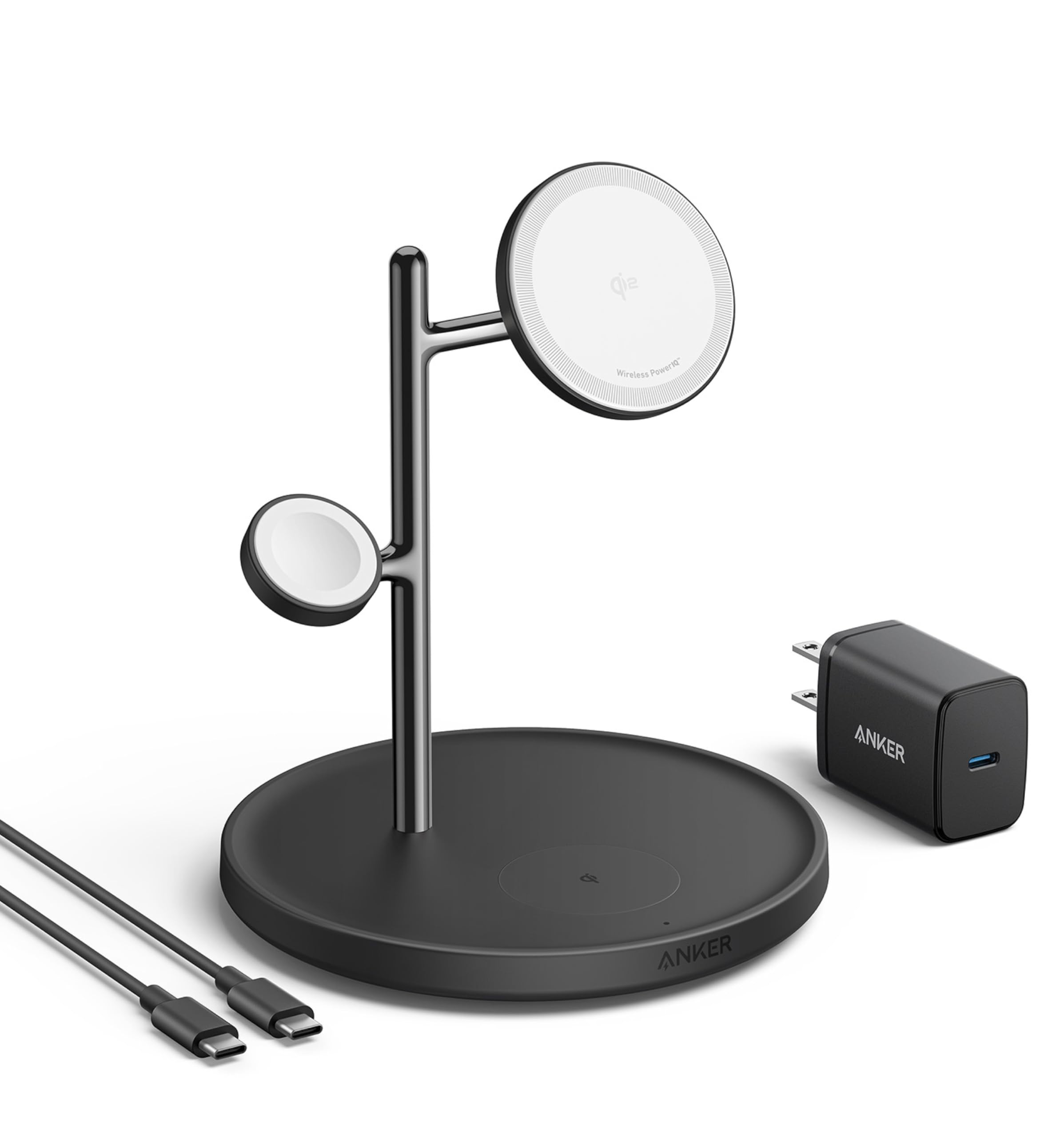 Amazon.co.jp: Anker MagGo Wireless Charging Station (3-in-1 Stand