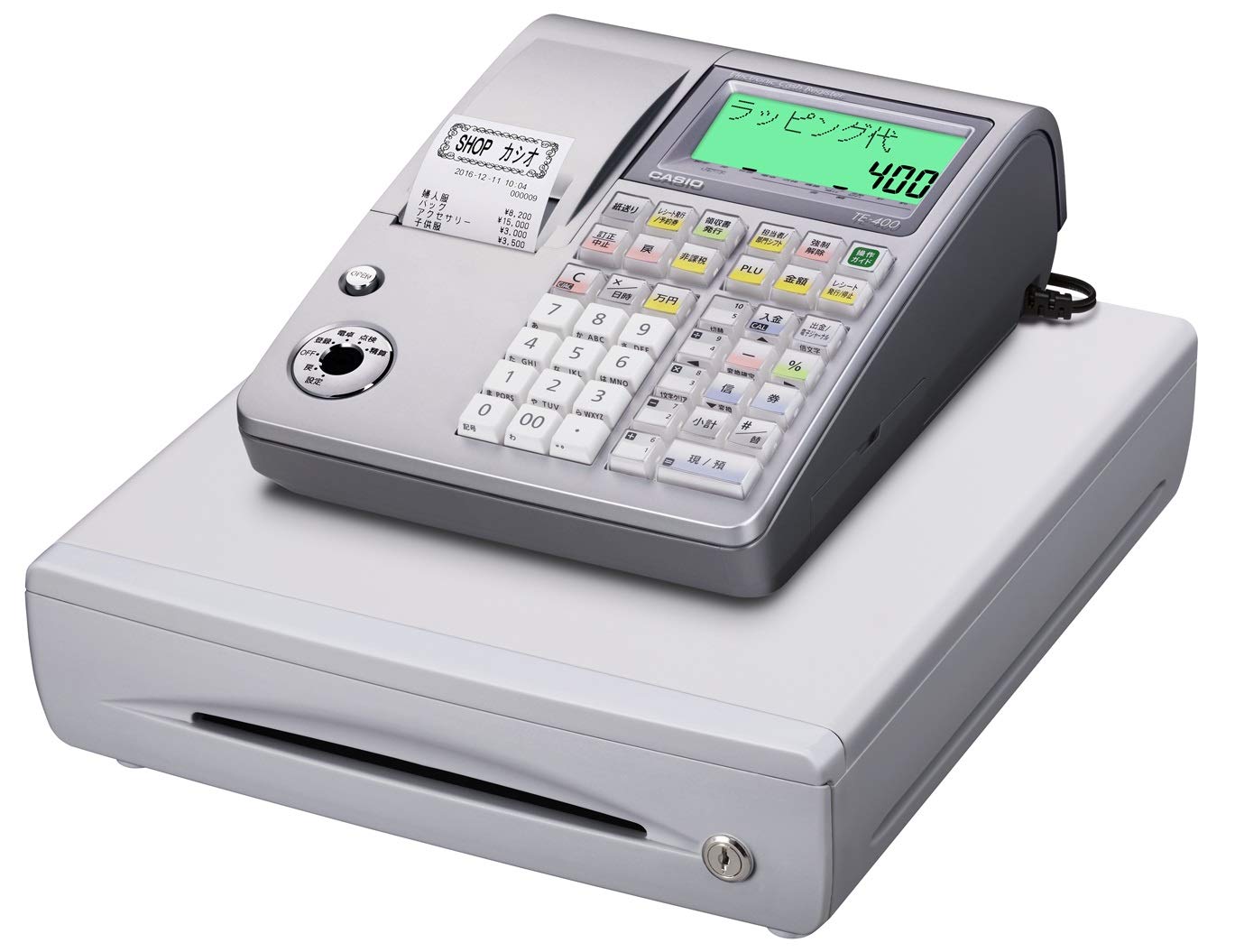 カシオレジスター TE-400 フル設定無料 PC連携売上管理 0808400 カシオ