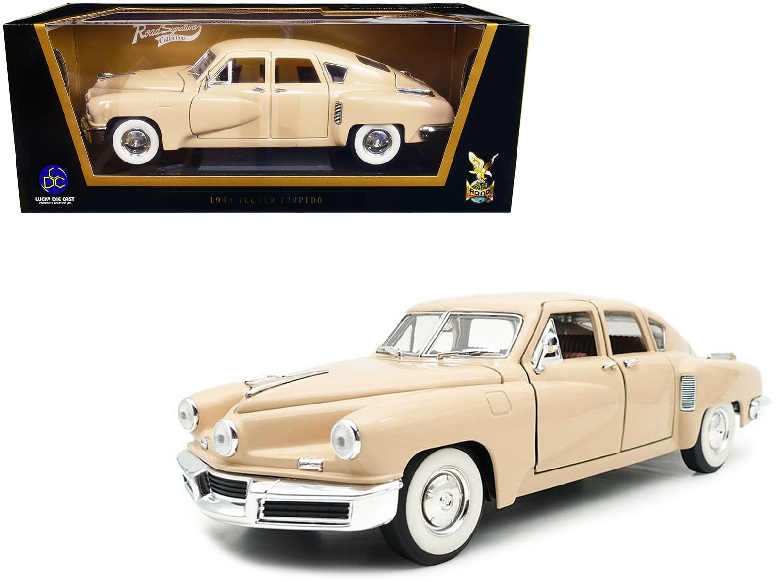 Amazon.com: 1948 Tucker Torpedo Cream 1/18 Diecast Model Car by