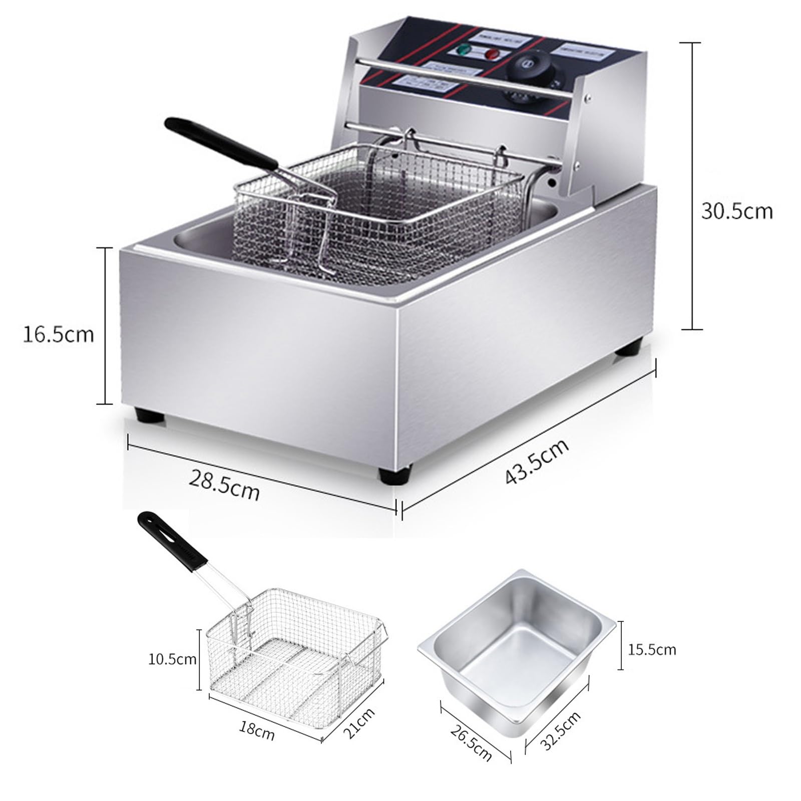 Amazon.co.jp: 卓上フライヤー 業務用 家庭用 フライヤー 10L大容量