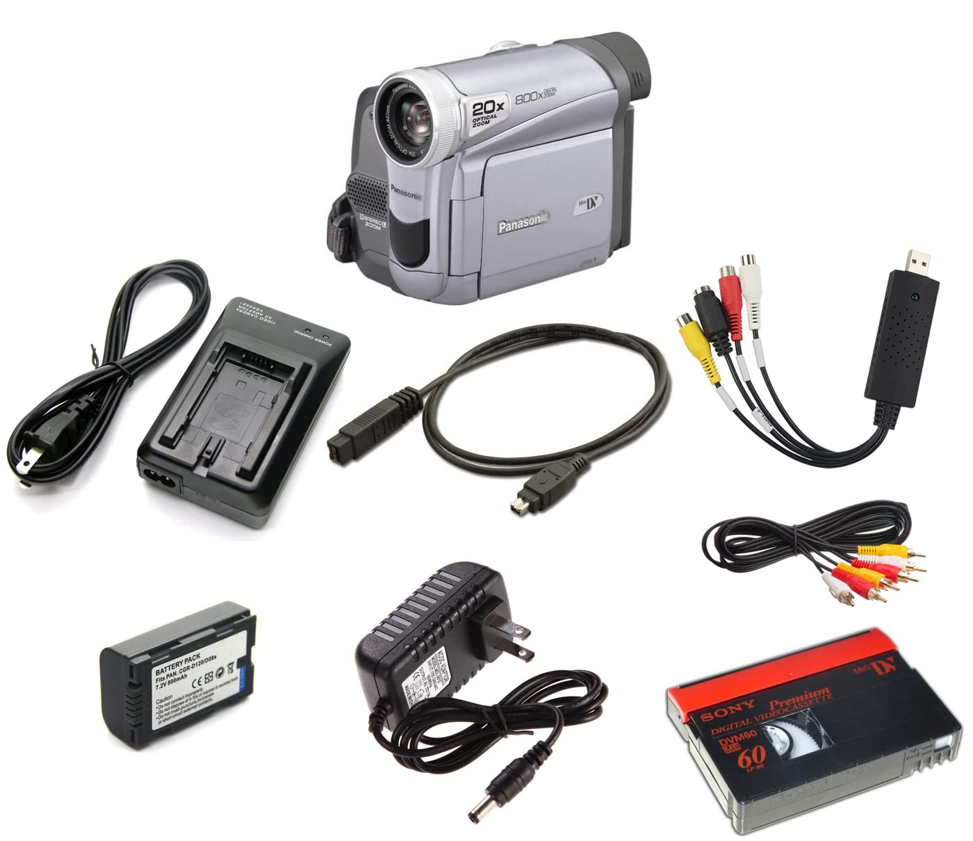 Amazon.com : Panasonic Corp Panasonic miniDV Camcorder Bundle w