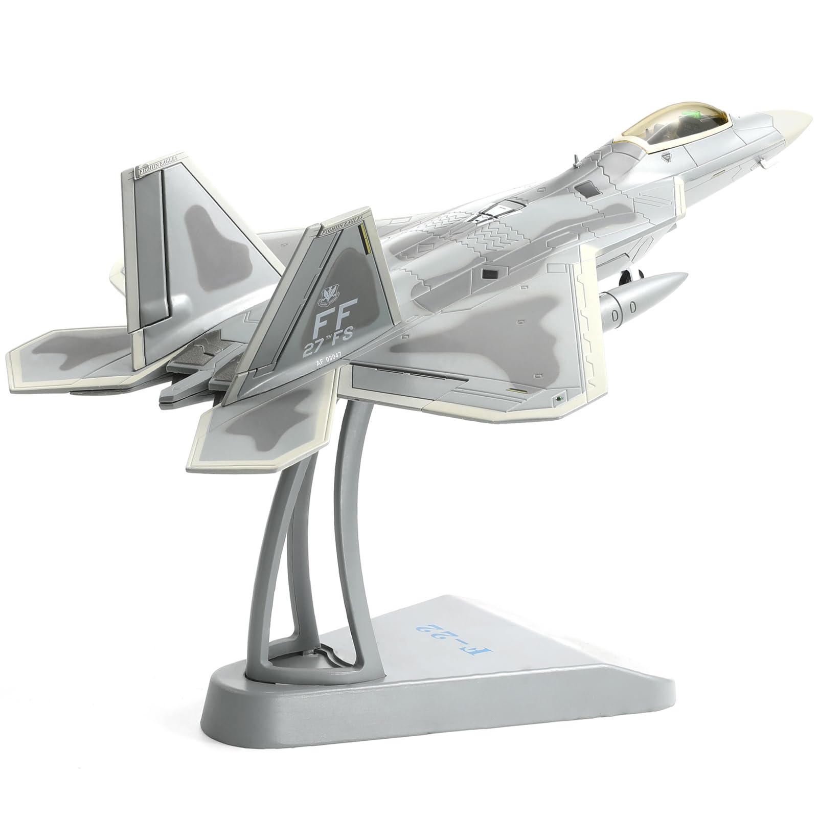 Amazon.co.jp: NUOTIE 1/72 F-22 ラプター金属戦闘機攻撃プレビルド