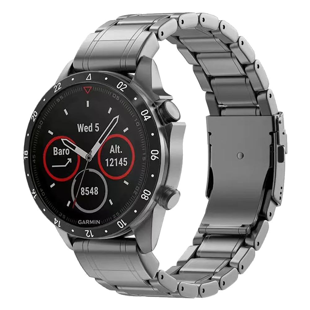 Amazon.co.jp: ガーミンチタンベルト チタン製バンド ガーミン用 22mm