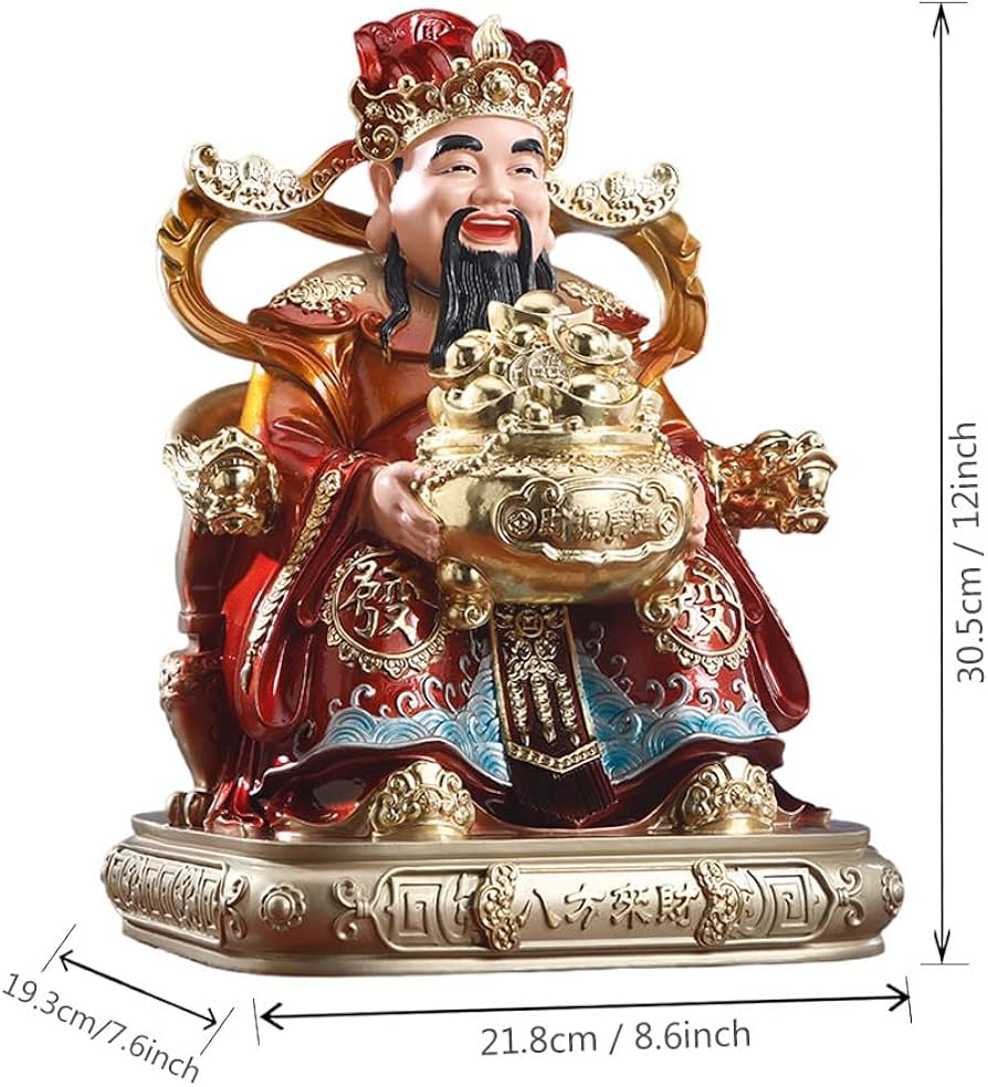 Amazon.co.jp: 中国風水の財神の置物仏像 -おくない風水の繁栄を象徴