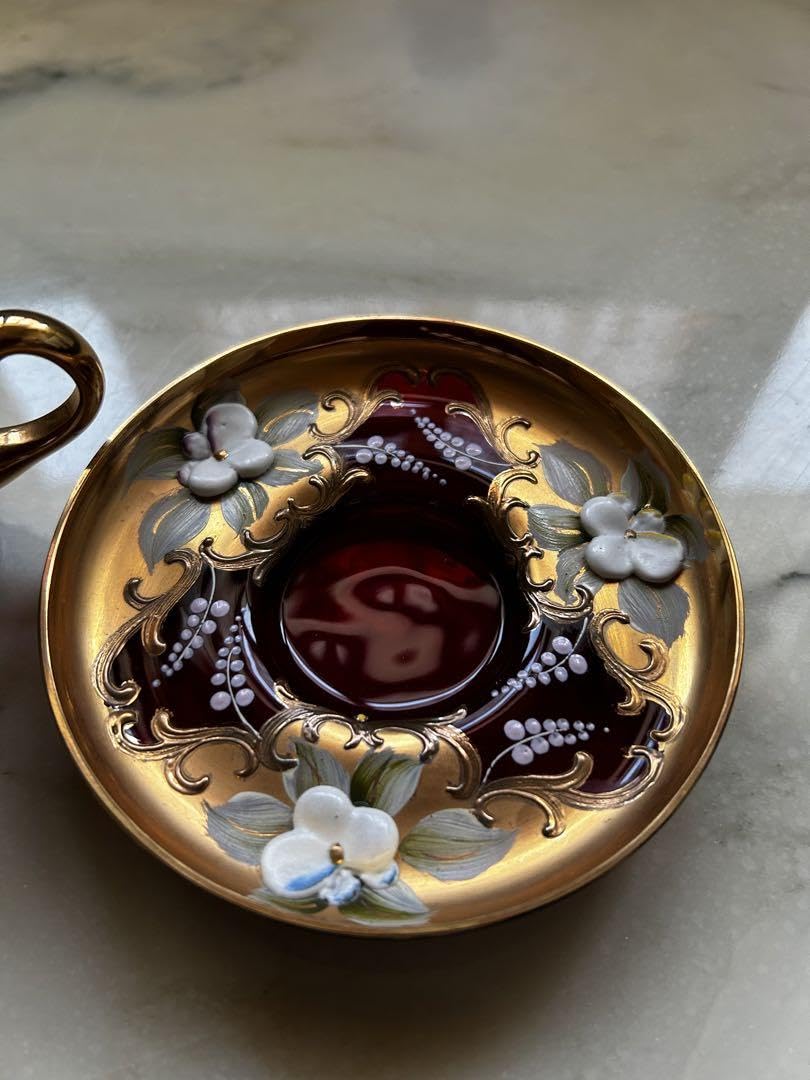 MURANO ムラノ 金彩 ミルフィオリ デザートカップ コンポート MURANO