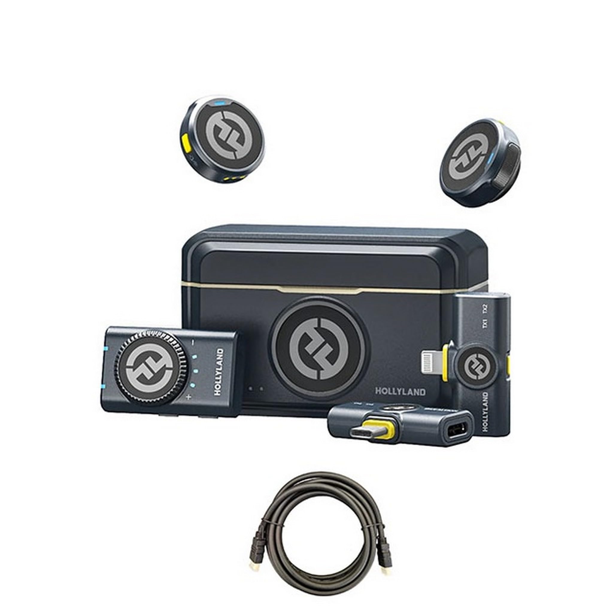 Amazon.com: Hollyland Lark M2 Charcoal 2.4 GHz Wireless Lavalier