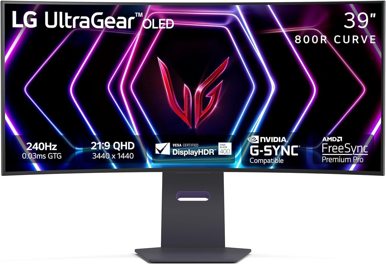 Amazon.com: LG 39GS95QE Ultragear OLED Curved Gaming Monitor 39