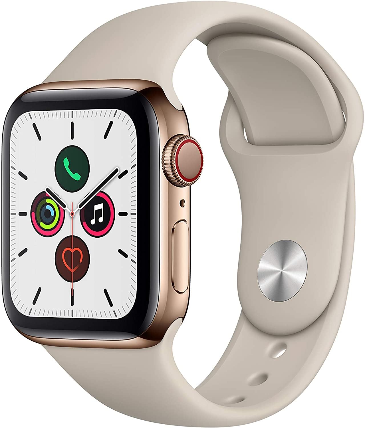 Amazon.com: Apple Watch Series 5 (GPS + Cellular, 40MM) - Gold