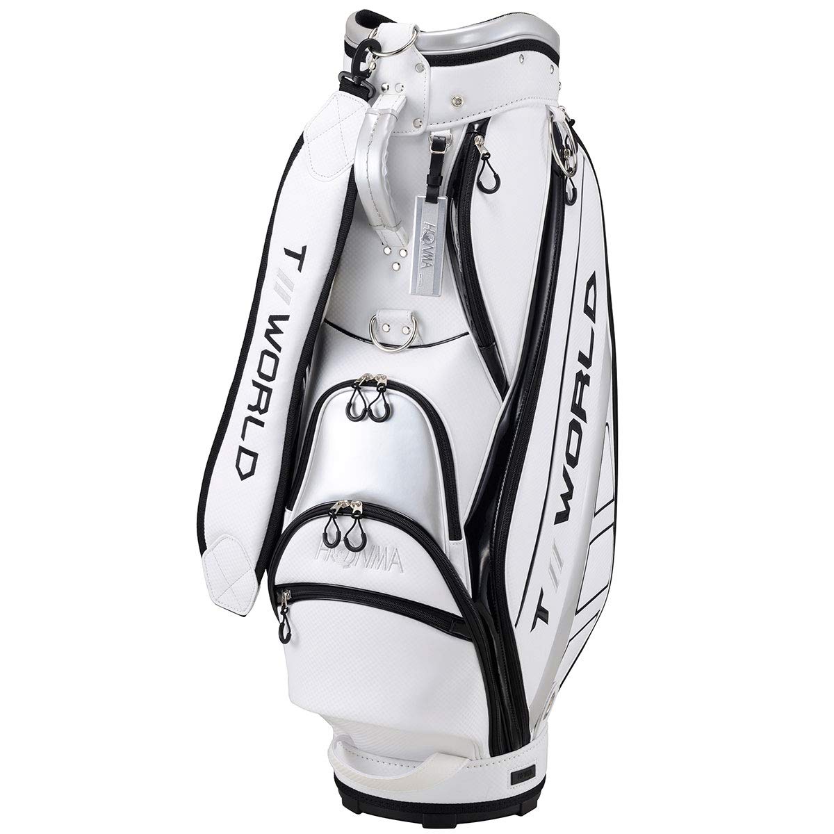 Amazon | 本間ゴルフ キャディーバッグ シルバー Silver CB1928 | 本間