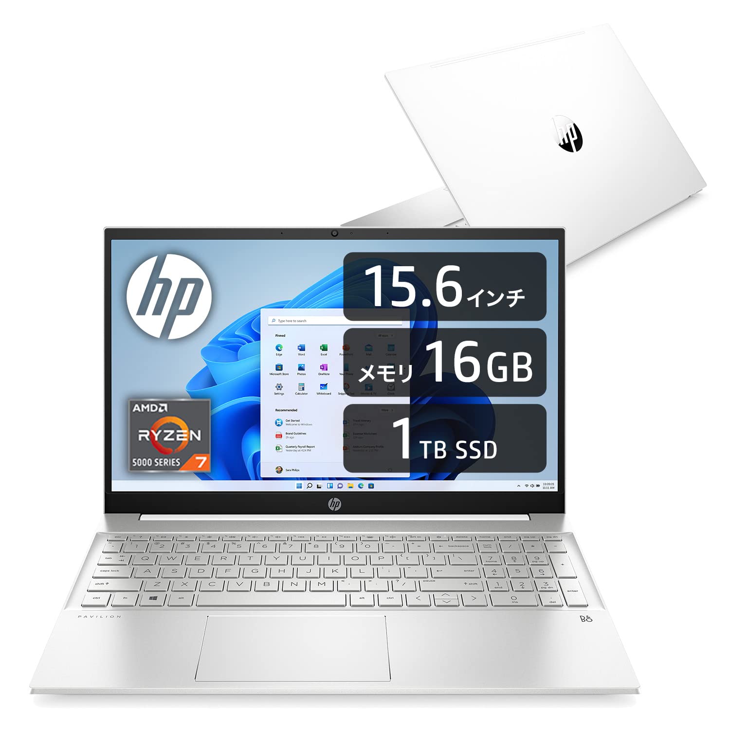 Amazon.co.jp: HP ノートパソコン 2021年旧モデル 15.6インチ フルHD