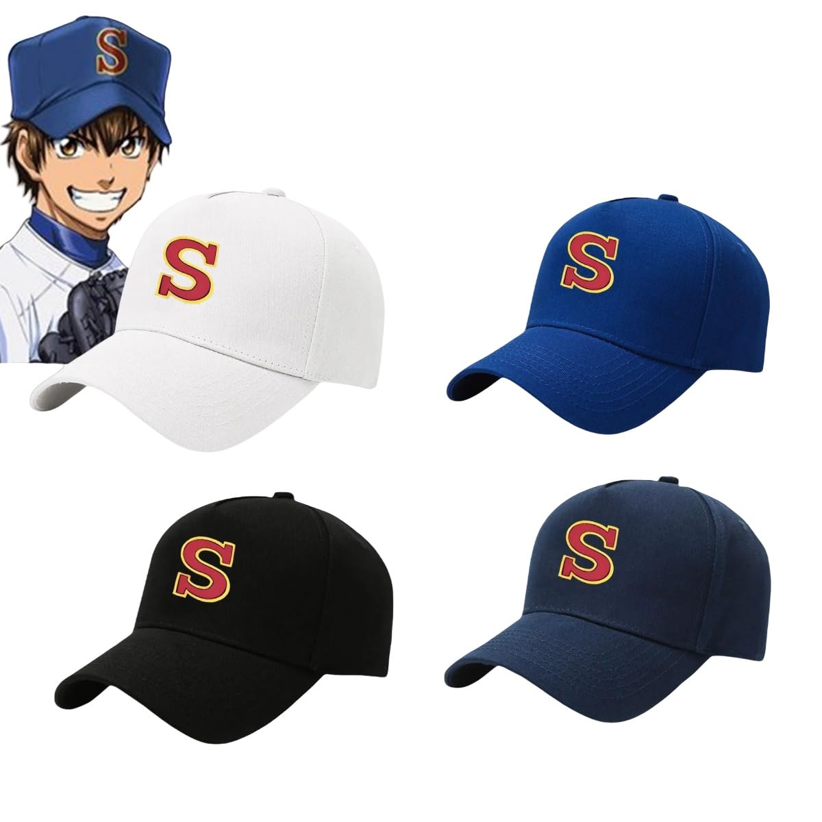 Amazon.co.jp: [ルイス] ダイヤのa 野球帽 除け帽子帽子 沢村栄純 御幸