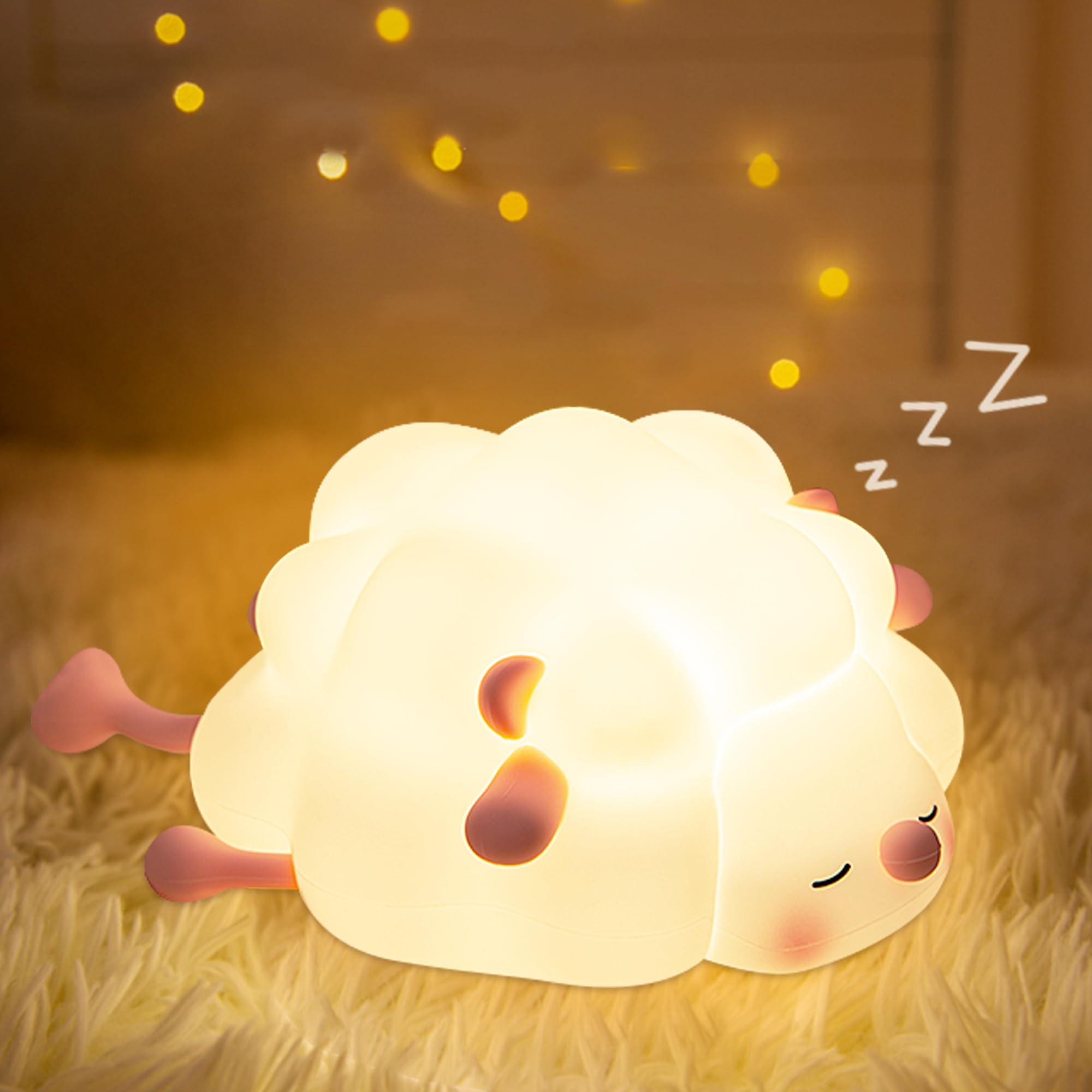 Amazon.co.jp : 羊ランプ、Attivolife 充電式シリコン授乳ライト、調光