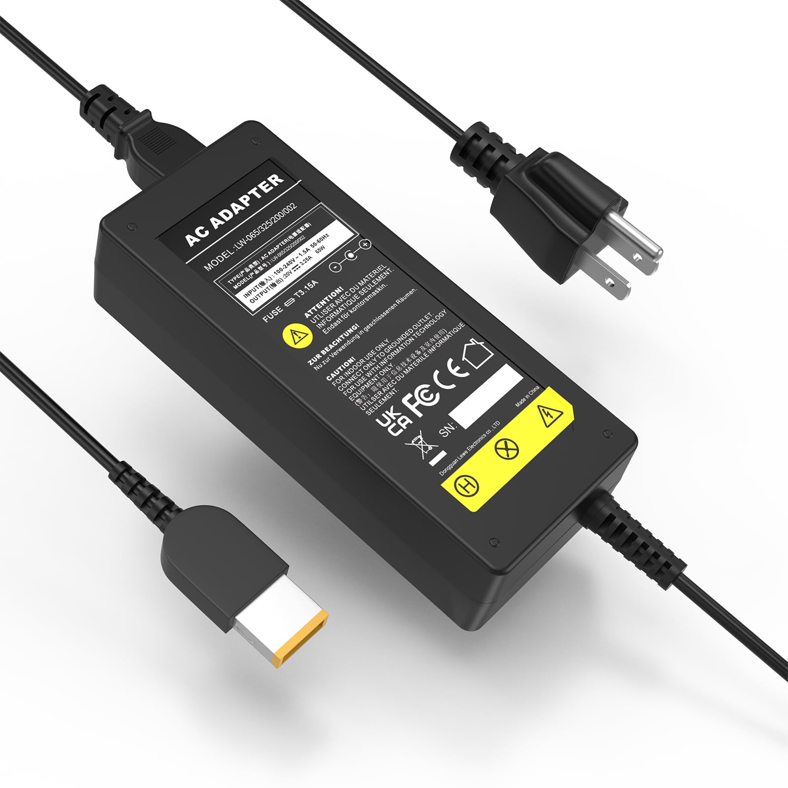 Amazon.com: 65W Laptop Charger for Lenovo ThinkPad Flex 20 C40-05